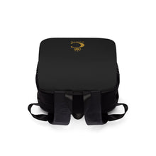 Load image into Gallery viewer, I C Worth Casual Shoulder Black and Gold Backpack