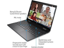Load image into Gallery viewer, HP ENVY x360 15.6" 2-in-1 IPS FHD Touchscreen Custmized Laptop | AMD Ryzen 7 5700U(Beats Intel i7-1065G7) | 32GB DDR4 RAM 1024GB  SSD | Fingerprint reader | Backlit KB | WiFi 6 | Win 10 Home | Black