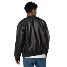 Load image into Gallery viewer, MENTALAIRE Unisex Leather Bomber Jacket