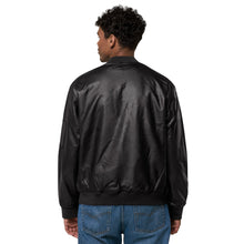 Load image into Gallery viewer, MENTALAIRE Unisex Leather Bomber Jacket