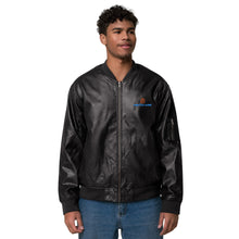 Load image into Gallery viewer, MENTALAIRE Unisex Leather Bomber Jacket