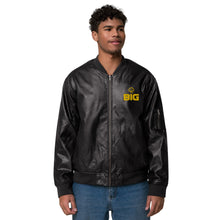 Load image into Gallery viewer, THINK BIG Leather Bomber Jacket