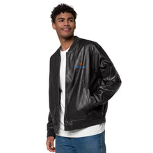 Load image into Gallery viewer, MENTALAIRE Unisex Leather Bomber Jacket