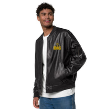 Load image into Gallery viewer, THINK BIG Leather Bomber Jacket