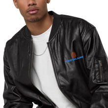 Load image into Gallery viewer, MENTALAIRE Unisex Leather Bomber Jacket