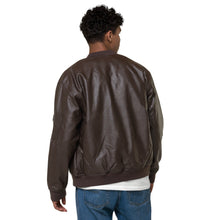 Load image into Gallery viewer, MENTALAIRE Unisex Leather Bomber Jacket