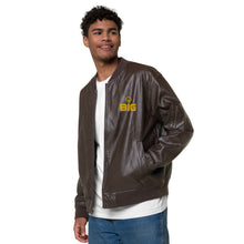 Load image into Gallery viewer, THINK BIG Leather Bomber Jacket