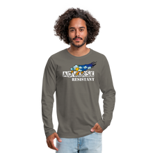 Load image into Gallery viewer, Adverse Resistant Men's Premium Long Sleeve T-Shirt - asphalt gray