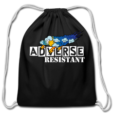 Load image into Gallery viewer, Adverse Resistant Cotton Drawstring Bag - black