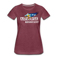 Load image into Gallery viewer, Adverse Resistant Women’s Premium T-Shirt - heather burgundy