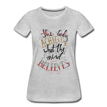 Load image into Gallery viewer, MENTALAIRE Affirmation Women’s Premium T-Shirt - heather gray
