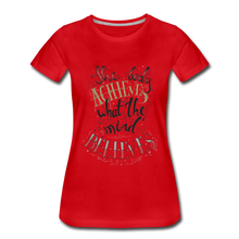 Load image into Gallery viewer, MENTALAIRE Affirmation Women’s Premium T-Shirt - red