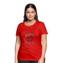 Load image into Gallery viewer, MENTALAIRE Affirmation Women’s Premium T-Shirt - red