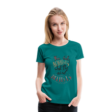 Load image into Gallery viewer, MENTALAIRE Affirmation Women’s Premium T-Shirt - teal