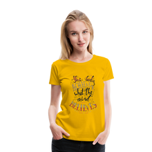 Load image into Gallery viewer, MENTALAIRE Affirmation Women’s Premium T-Shirt - sun yellow
