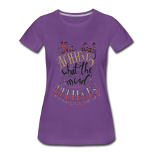 Load image into Gallery viewer, MENTALAIRE Affirmation Women’s Premium T-Shirt - purple