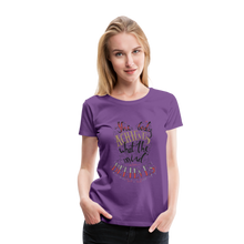 Load image into Gallery viewer, MENTALAIRE Affirmation Women’s Premium T-Shirt - purple