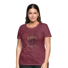 Load image into Gallery viewer, MENTALAIRE Affirmation Women’s Premium T-Shirt - heather burgundy