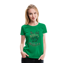 Load image into Gallery viewer, MENTALAIRE Affirmation Women’s Premium T-Shirt - kelly green