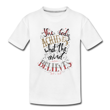 Load image into Gallery viewer, MENTALAIRE Affirmation Kids' Premium T-Shirt - white