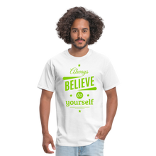 Load image into Gallery viewer, BELIVE IN YOUR SELF Unisex Classic T-Shirt - white