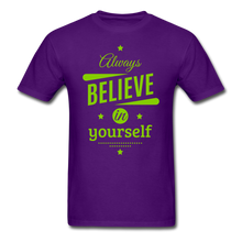 Load image into Gallery viewer, BELIVE IN YOUR SELF Unisex Classic T-Shirt - purple