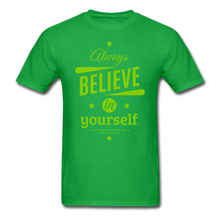 Load image into Gallery viewer, BELIVE IN YOUR SELF Unisex Classic T-Shirt - bright green