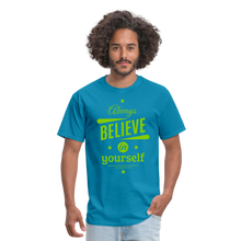 Load image into Gallery viewer, BELIVE IN YOUR SELF Unisex Classic T-Shirt - turquoise