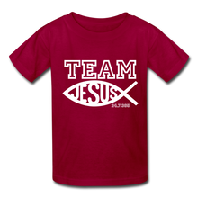 Load image into Gallery viewer, TEAM JESUS Kids' T-Shirt - dark red