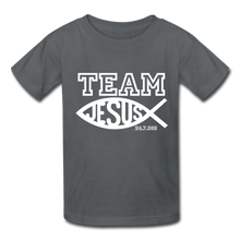 Load image into Gallery viewer, TEAM JESUS Kids' T-Shirt - charcoal