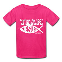 Load image into Gallery viewer, TEAM JESUS Kids' T-Shirt - fuchsia