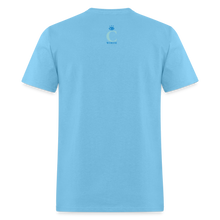 Load image into Gallery viewer, Be Happy Unisex Classic T-Shirt - aquatic blue