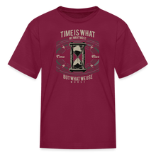 Load image into Gallery viewer, I C TIME Kids' T-Shirt - burgundy