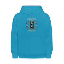 Load image into Gallery viewer, I C TIME Kids' Hoodie - turquoise
