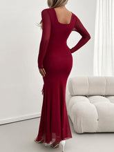 Load image into Gallery viewer, Devine Ruffled Surplice Long Sleeve Maxi Dress