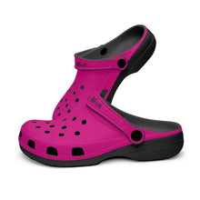 Load image into Gallery viewer, I C WORTH Fuchsia Clogs