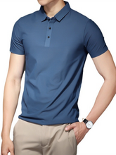 Load image into Gallery viewer, Men&#39;s high elastic non-marking ice silk lapel short-sleeved quick-drying polo shirt