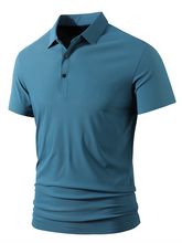 Load image into Gallery viewer, Men&#39;s high elastic non-marking ice silk lapel short-sleeved quick-drying polo shirt