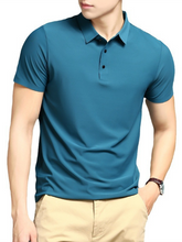 Load image into Gallery viewer, Men&#39;s high elastic non-marking ice silk lapel short-sleeved quick-drying polo shirt