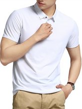 Load image into Gallery viewer, Men&#39;s high elastic non-marking ice silk lapel short-sleeved quick-drying polo shirt