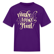 Load image into Gallery viewer, Make Today Great Kids&#39; T-Shirt - purple