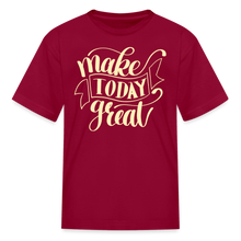 Load image into Gallery viewer, Make Today Great Kids&#39; T-Shirt - dark red