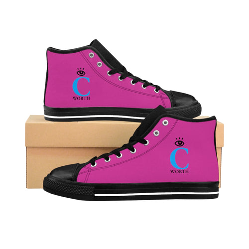 I C WORTH Women's Hot Purple High-top Sneakers
