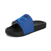 Load image into Gallery viewer, I C WORTH Women&#39;s Blue Slide Sandals