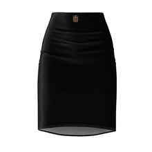 Load image into Gallery viewer, MENTALAIRE Women&#39;s Black Pencil Skirt