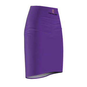 MENTALAIRE Women's Purple Pencil Skirt