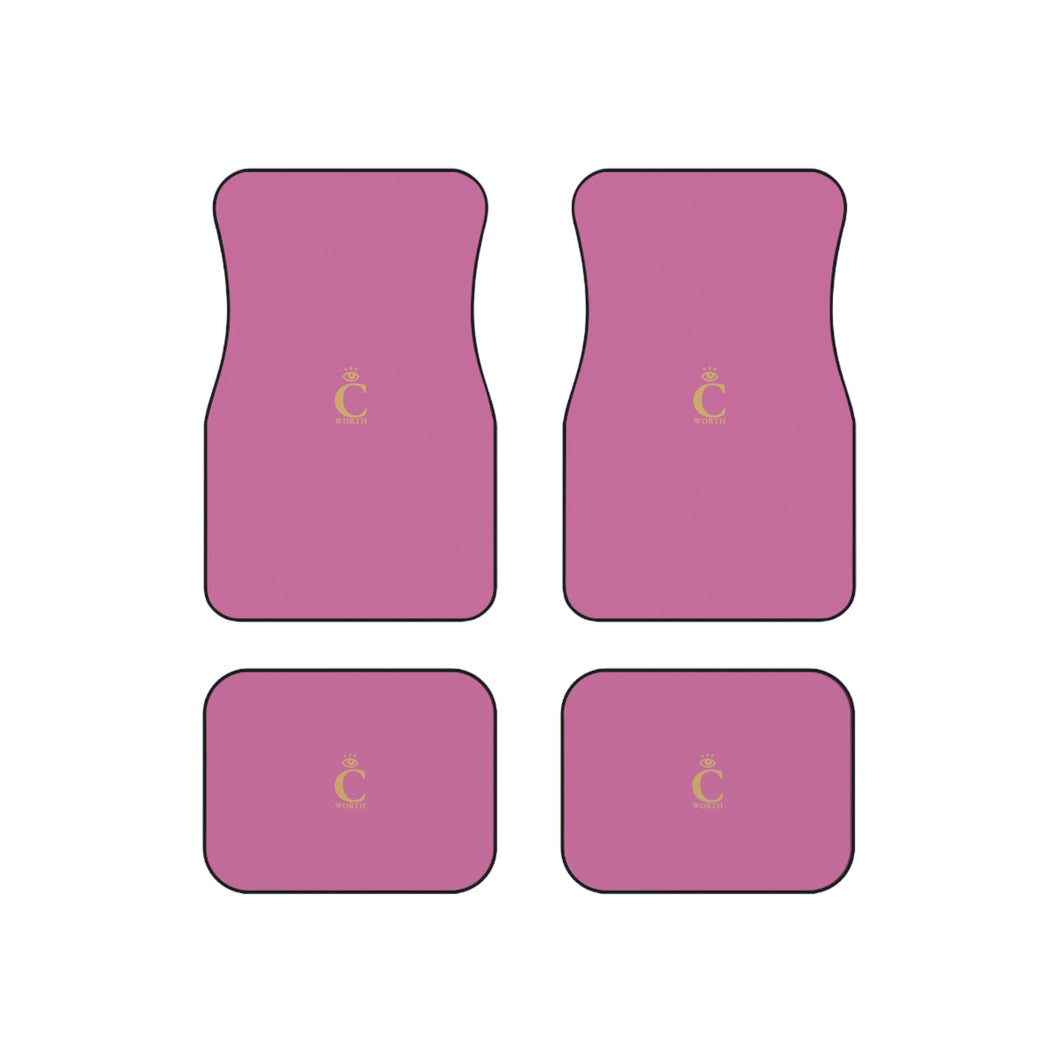 I C WORTH Link Pink Car Mats (Set of 4)