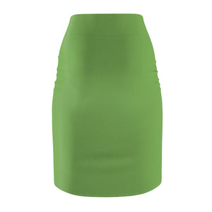 MENTALAIRE Women's Mint Green Pencil Skirt
