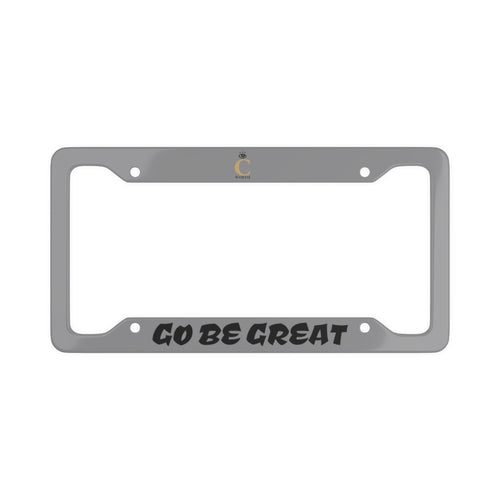 I C WORTH Grey License Plate Frame