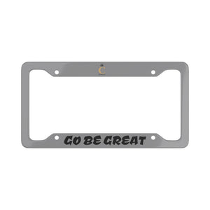 I C WORTH Grey License Plate Frame